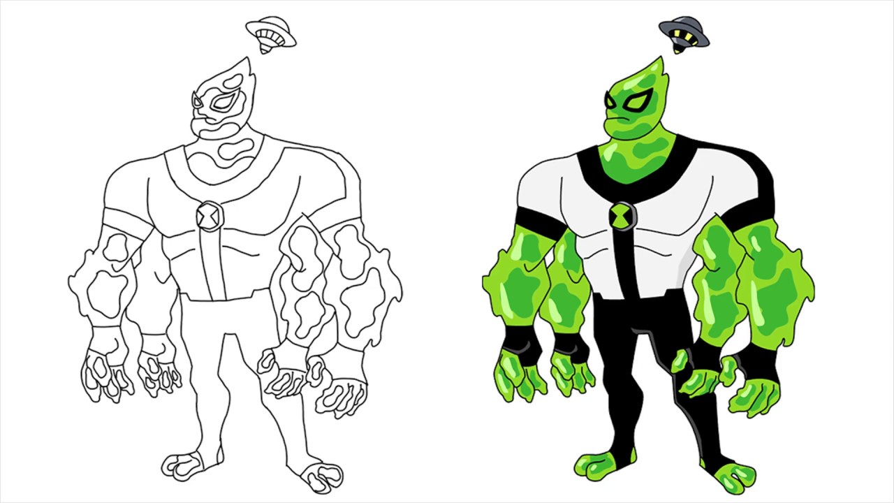 How To Draw Fourarms And Goop Combination Fan Art