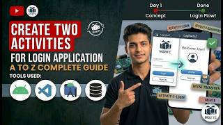 Create Two Activities for Login Application | Android Studio | MSBTE Profile