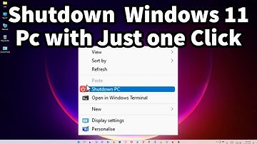 How to Shutdown Windows 11 PC or Laptop with Just one Click