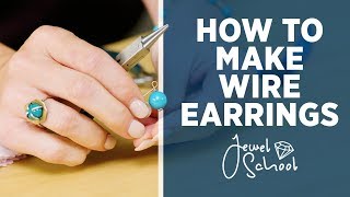 How To Make Wire Earrings Jewelry 101