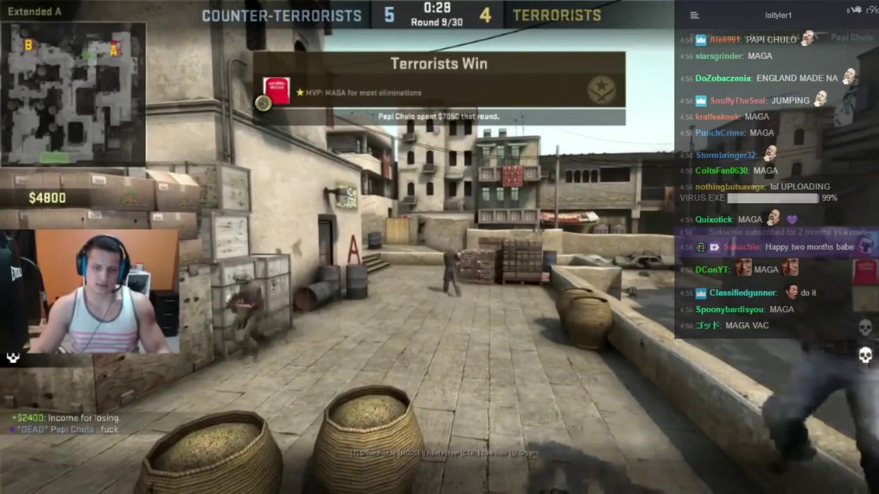 TYLER1, GREEKGODX AND ICE POSEIDON PLAY CS:GO [W/CHAT]