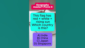 Red + White + Rising Sun | Guess the Country Flag | Geography Quiz | IQ VistaX #iqvistax #FlagQuiz