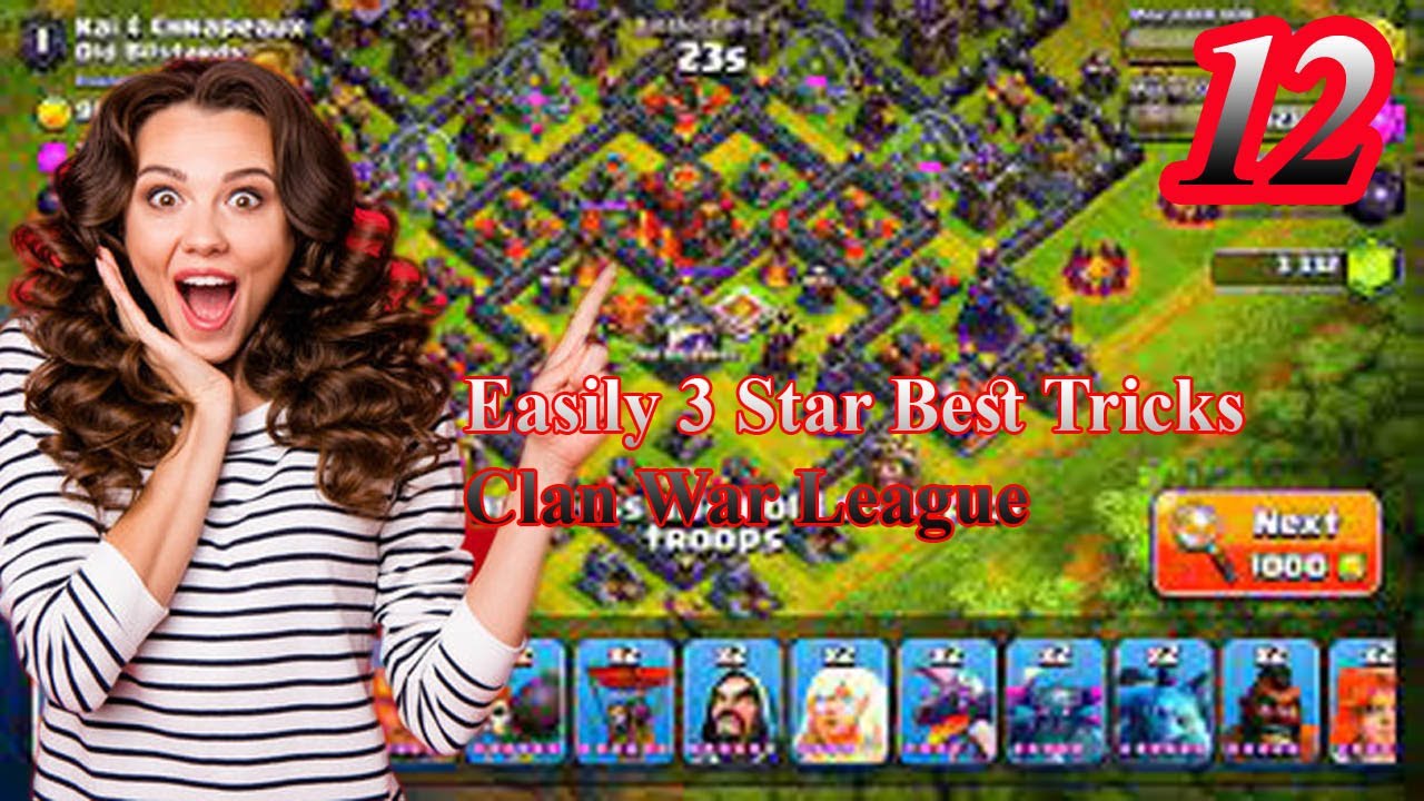 How to Get Easy Opponents in Clan War League || 12 Easily 3 Star Best Tricks 2022 Clash of Clans
