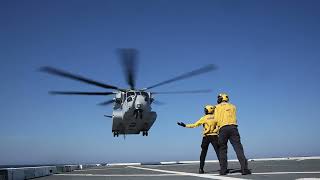 First Ever Ch-53K King Stallion Lands Aboard Uss Arlington Ldp 24