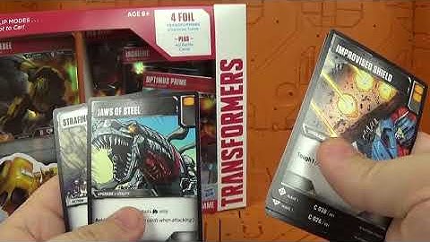 Transformers Trading Card Game from Wizards of the Coast Unboxing