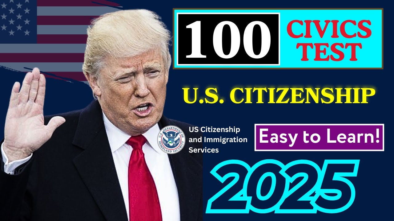 2025 (EASY Answer) USCIS Official 100 Civics Questions & Answers for US ...