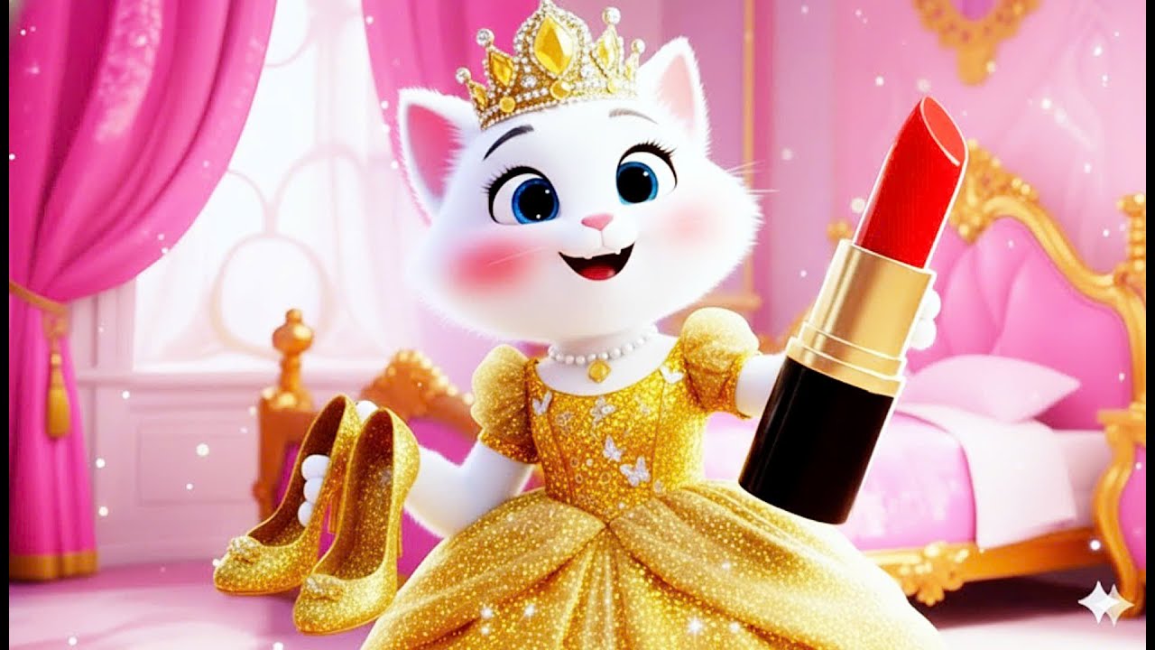 Cute Kitten Tries Makeup for the First Time 🐾💄✨ | Cat Story 