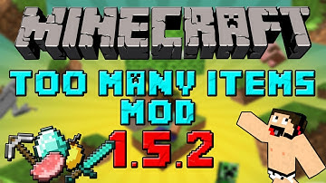 Minecraft mods tutorial : Instalar y Descargar too many items mod para Minecraft 1.5.2 en español