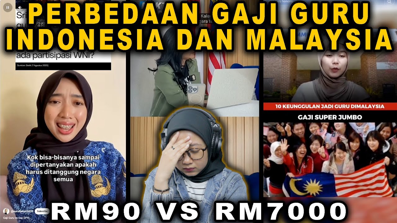 BEDA JAUH GAJI GURU INDONESIA DAN MALAYSIA❗❗SEDIH BANGET SAAT TAU FAKTANYA..