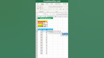 How to use VLOOKUP approximate to show result in excel