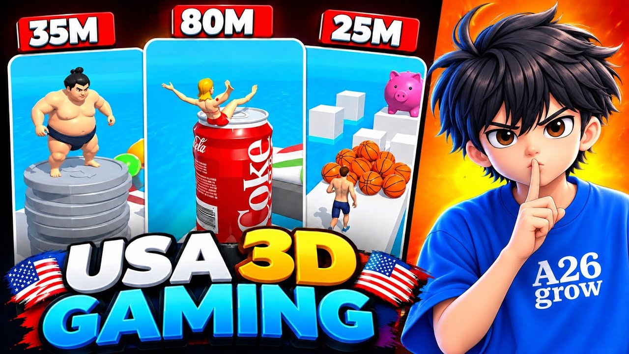 ⁣USA Gaming Shorts Kaise Banaye? | USA 3D Gaming Video Kaise Banaen | USA Video Kaise Banaye 🇺🇸