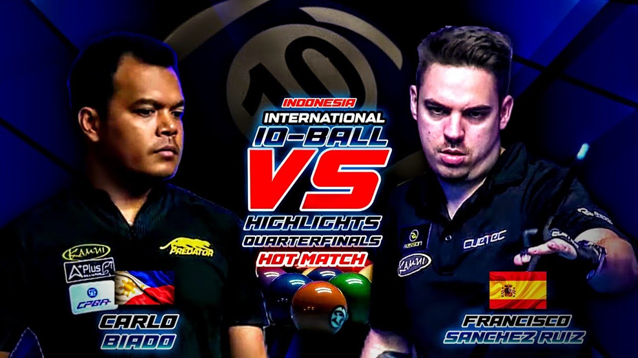 CARLO BIADO VS FRANCISCO SANCHEZ RUIZ, 10-BALL OPEN 2024 - HIGHLIGHTS | PHILIPPINES VS SPAIN