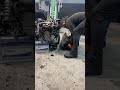 Installing Gearbox on Engine – Ford focus #dieselmechanic #fordfocus