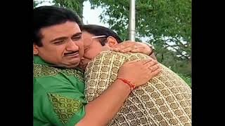 Jethalal and bhide crying together on shoulder trending meme template