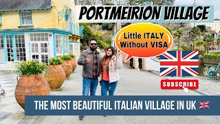 Our LAST DAY In WALES | LITTLE ITALY Without VISA | PORTMEIRION VILLAGE | INDIAN YOUTUBER IN ENGLAND