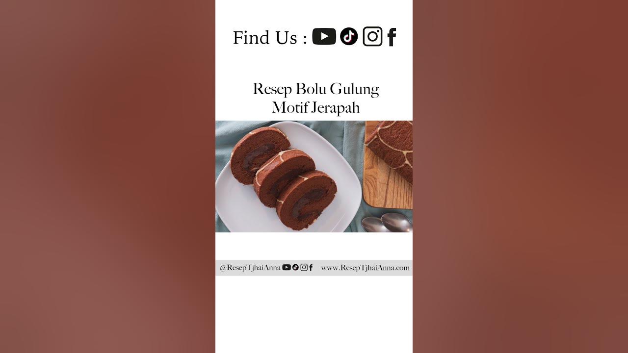 Resep dan Cara Membuat Bolu Gulung Jerapah | @ResepTjhaiAnna |#Shorts