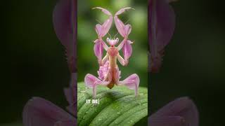 The Orchid Mantis — Nature’s Most Beautiful Predator 🌸 #wildlife #animalfacts