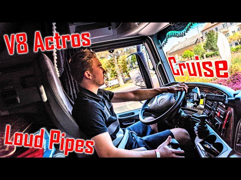 Open Piped V8: Mercedes-Benz Actros 1860 // *600hp*