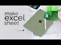 How to Make Excel Sheet in iPad (tutorial)