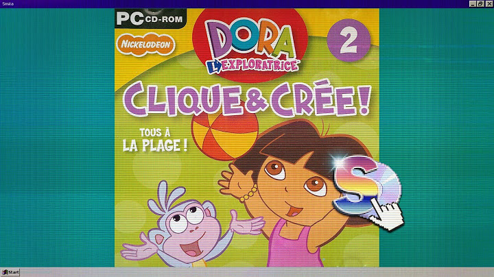 Dora Clique & Crée! Tous à la plage ! | CD-ROM jeu pc complet