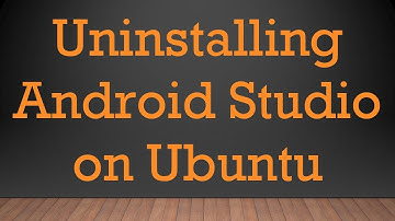 Uninstalling Android Studio on Ubuntu