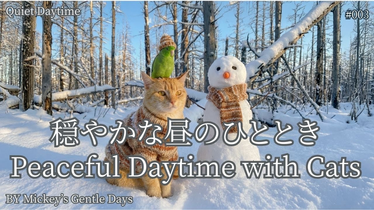 【日中】猫と穏やかに過ごすBGM｜Quiet Daytime #003 | Calm Ambient Music for Cats & Peaceful Daytime