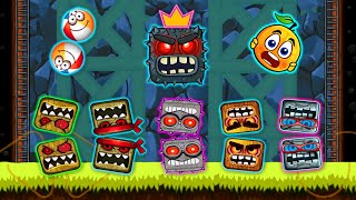 Red Ball 4 Vs Ball Friend Twin Fusion Caves Bosses Vs All Level Twin Bosses with Orange Ball
