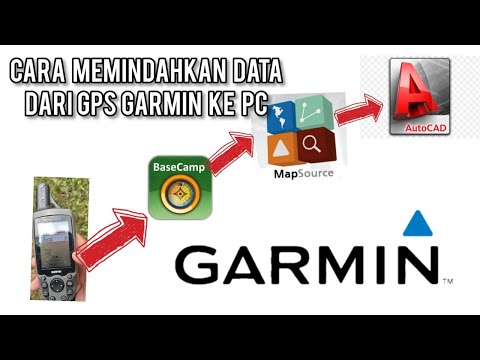 CARA MEMINDAHKAN DATA TITIK KOORDINAT DARI GPS GARMIN KE PC