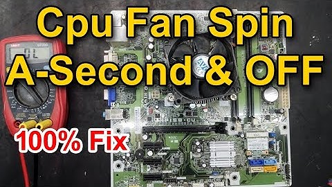 CPU fan spin for a second then turn off immediately II How to repair || Branded motherboard repair |