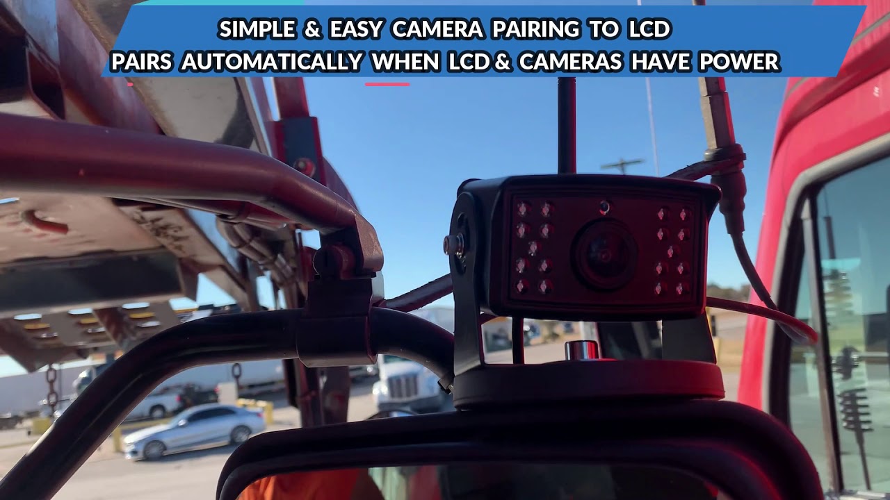 4 channel wireless dash camera up to 200 wireless range —