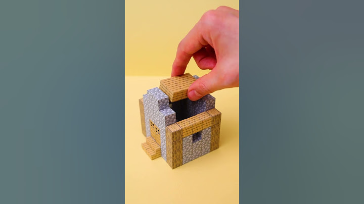 Minecraft House / Magnetic Papercraft #shorts