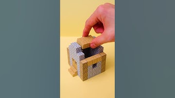 Thumbnail of Minecraft House / Magnetic Papercraft #shorts
