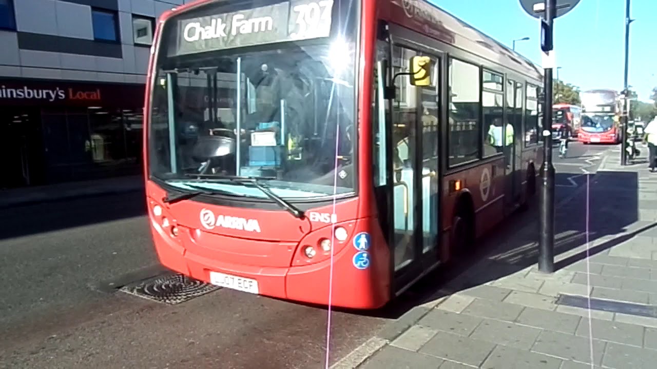 Enviro 200 Arriva London ENS11 LJ07ECF Route 393 On Diversion Stops At
