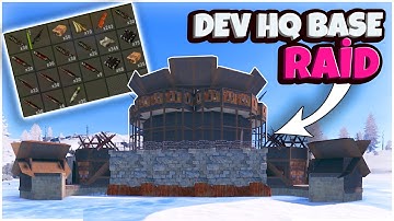 DEV HQ BASEYE RAİD (EFSANE LOOT) - Rust Türkçe