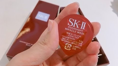 Sk ii overnight miracle mask review