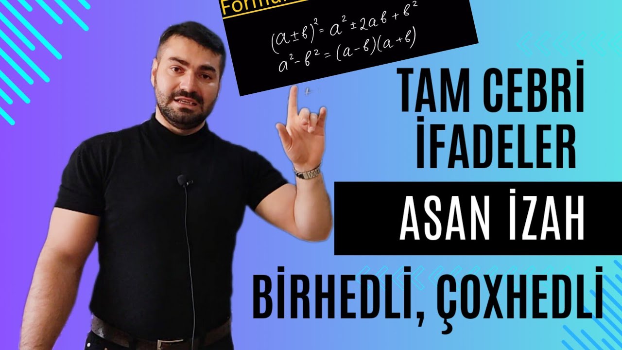 ✅🔺 Tam cəbri ifadələr , birhədlilər , çoxhədlilər (Asan izah) #riyaziyyat #abituriyent #dim