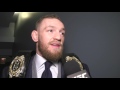 UFC 205: Conor McGregor Backstage Interview