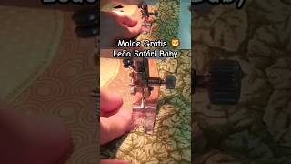 | MOLDE Grátis | PatchAplique Leão Safári Baby - Risco para bordado e pintura