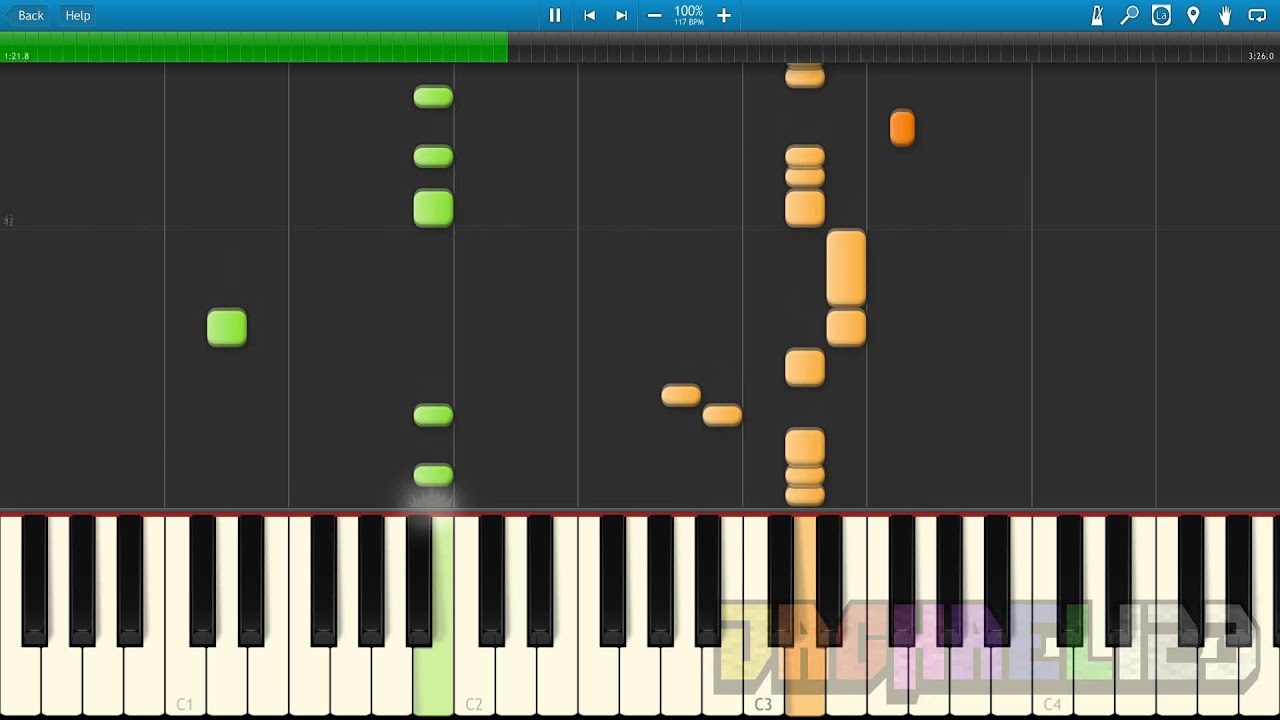 Shower by Becky G Piano Tutorial (SYNTHESIA) YouTube
