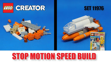 How to build LEGO® Creator 11976 | Space Shuttle (2023) | Stop Motion