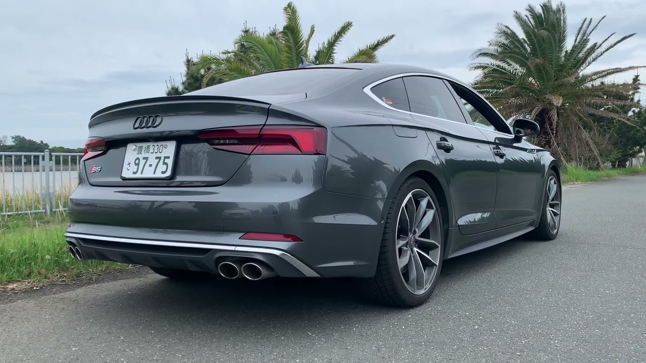 Audi S5 Sportback stock exhaust sound YouTube