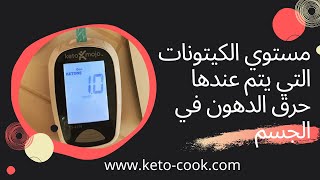 مستوي الكيتونات الامثل في الدم لحرق الدهون 200%