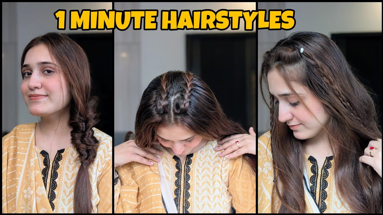 1 MINUTE HAIRSTYLES / TRENDING HAIRSTYLE/ Komal zaheer 