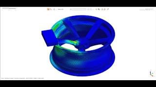 Drop weight test on wheel rim using Midas NFX