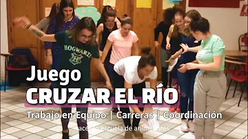 Juego 𝐂𝐑𝐔𝐙𝐀𝐑 𝐄𝐋 𝐑Í𝐎. Trabajo en Equipo | de Carreras | Destreza | Dinámica de Grupo | Campamento