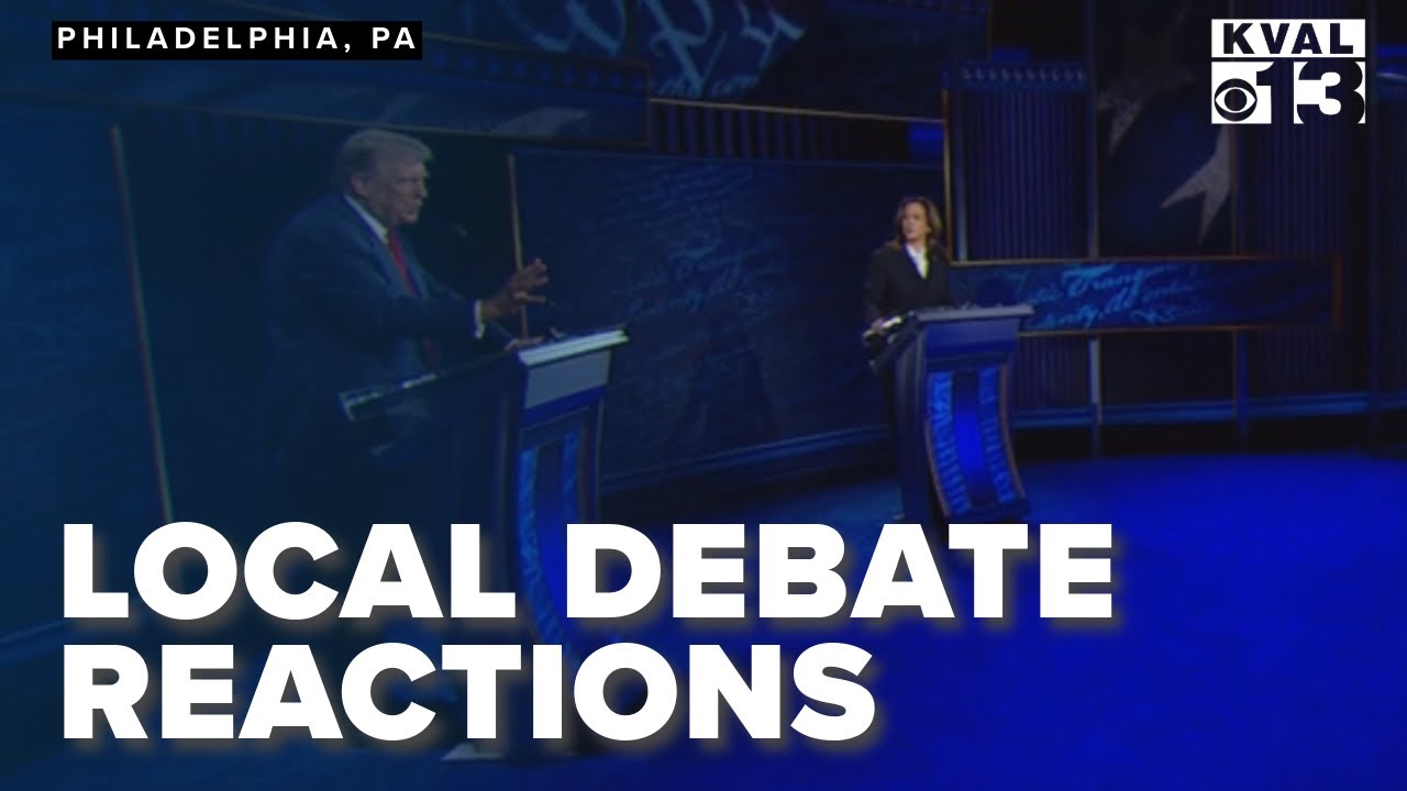 Locals React to Presidential Debate Between Trump and Harris - YouTube