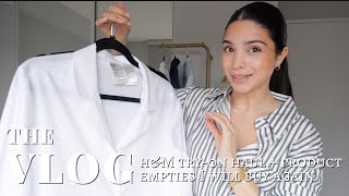 H&M SPRING TRY-ON HAUL PRODUCT EMPTIES REVIEW + SEPHORA SALE PICKS | VLOG S5:E7 | Samantha Guerrero