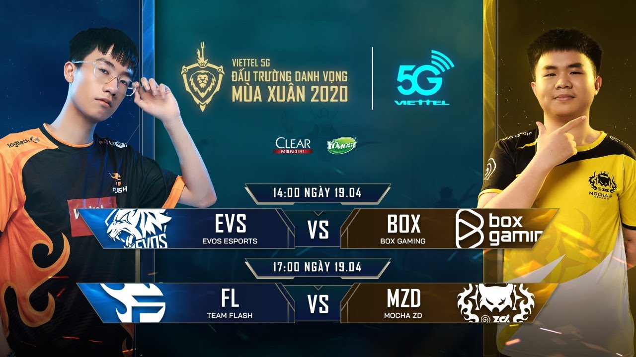 EVS vs BOX | FL vs MZD [19.04.2020] - Viettel 5G ĐTDV mùa Xuân 2020