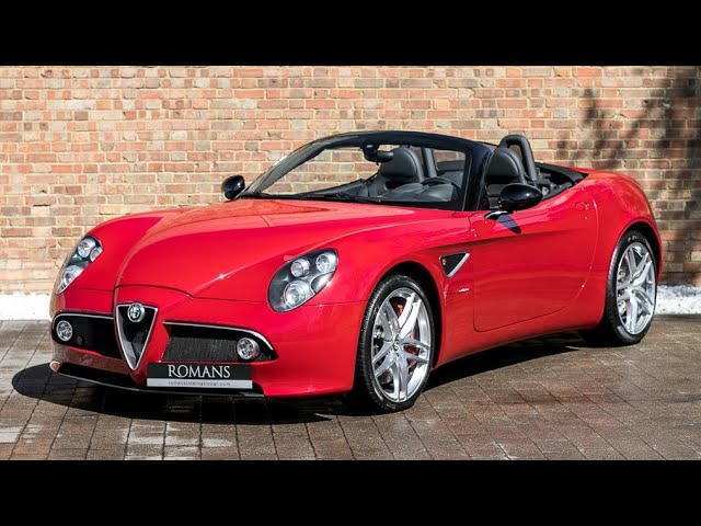 Spark Alfa Romeo 8C 2010 レッド 2010 Alfa Romeo 8C Spider - Rosso Alfa - Walkaround, Interior