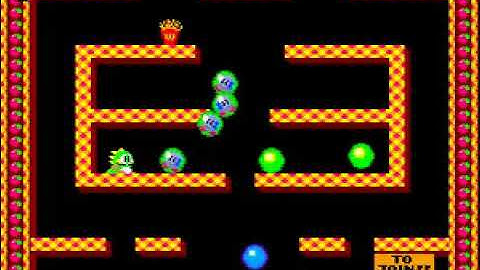 BUBBLE BOBBLE CLONE - gameplay - video snap - MAME Rom bublboblb